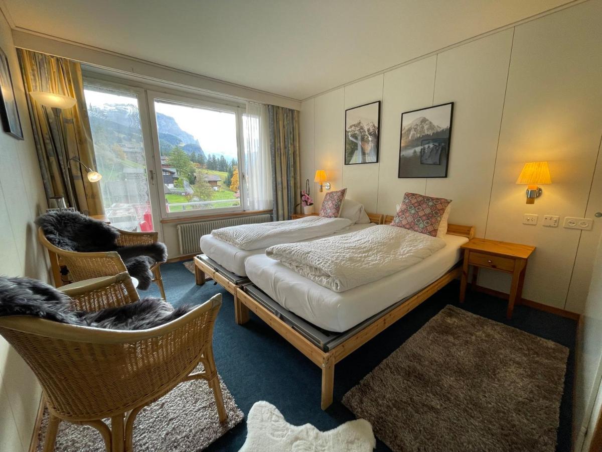 Guest Rooms With A Great View At Residence Brunner Wengen Exterior photo